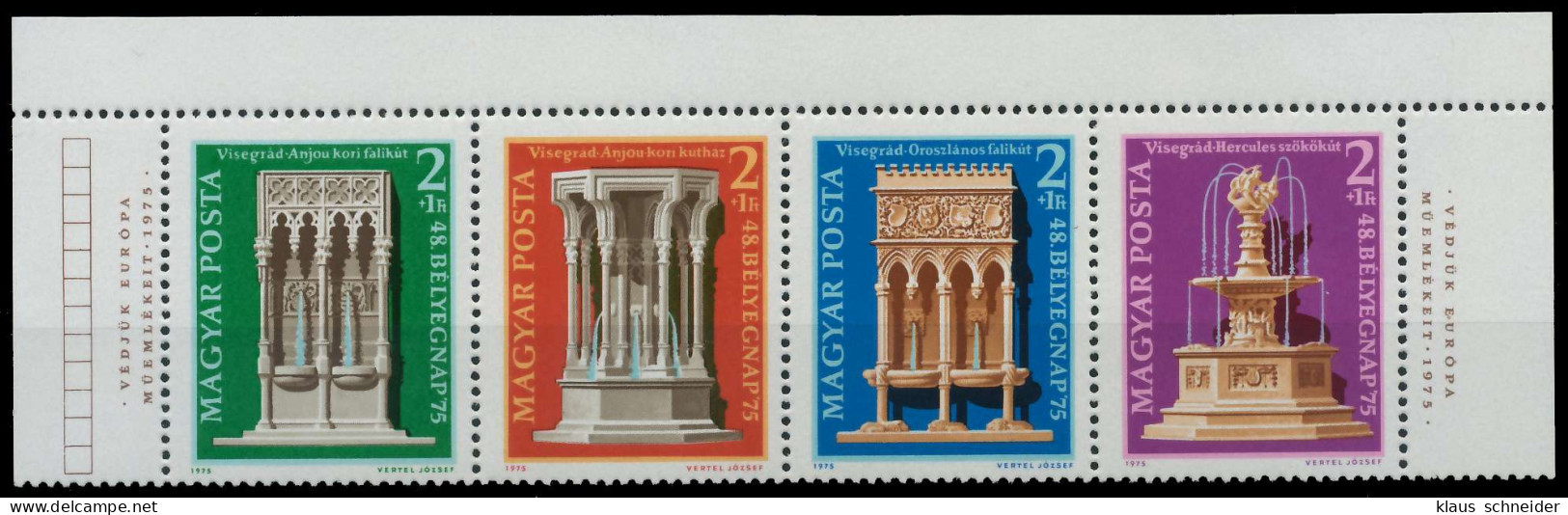 UNGARN 1975 Nr 3060A-3063A Postfrisch 4ER STR ORA X5EF39E - Unused Stamps