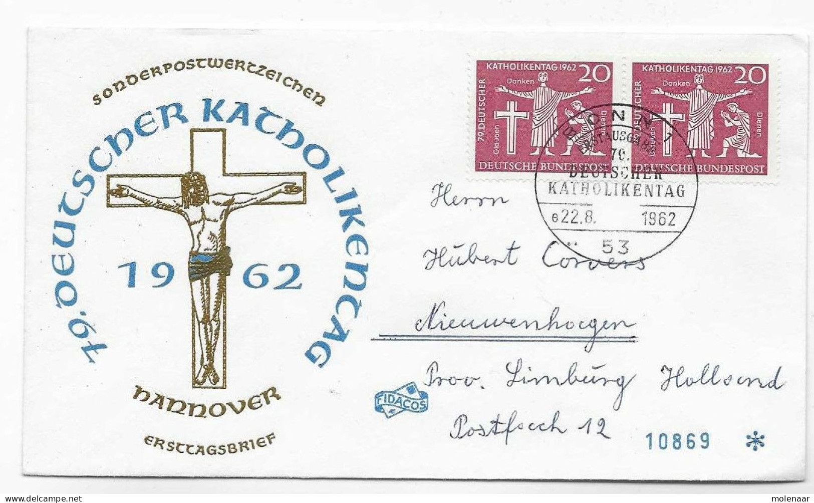 Postzegels > Europa > Duitsland > West-Duitsland > 1960-1969 > Brief Met No. 2x 381 (17145) - Storia Postale