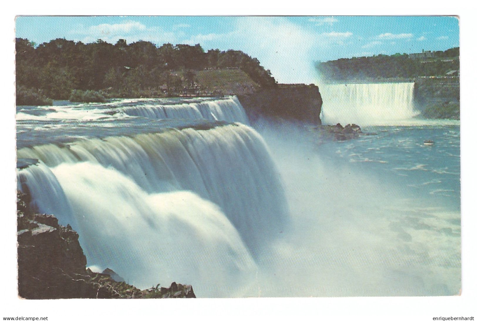 CANADA // NIAGARA FALLS // AMERICAN FALLS AT PROSPECT POINT AND HORSESHOE FALL IN THE DISTANCE - Moderne Kaarten