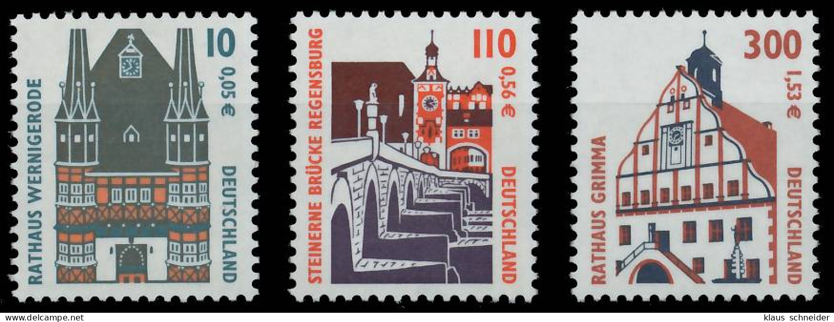 BRD BUND DS SEHENSWÜRDIGKEITEN Nr 2139-2141 Postfrisch S3D7B02 - Unused Stamps