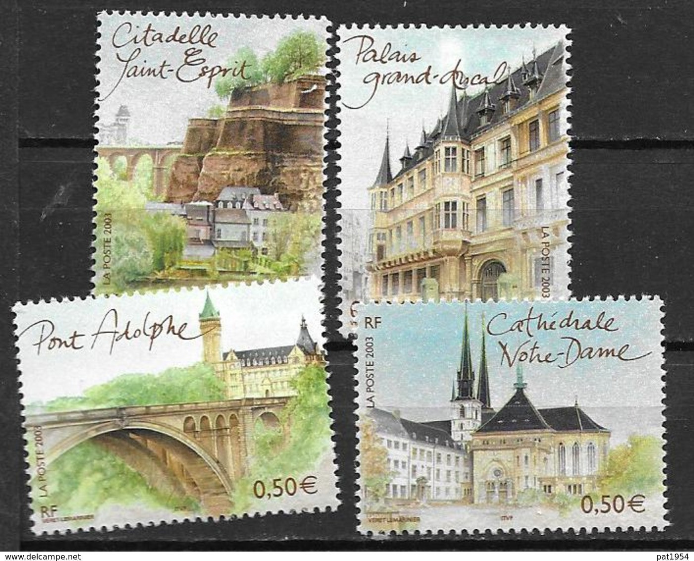 France 2003 N° 3624/3627 Neufs Luxembourg Sous Faciale - Unused Stamps