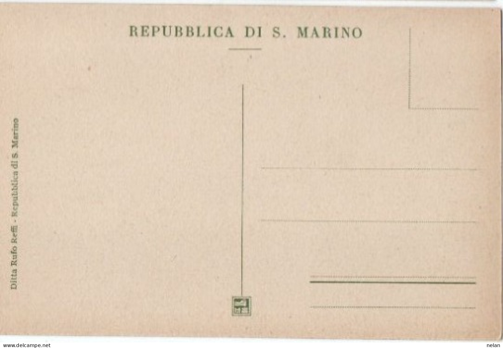 REPUBBLICA DI S. MARINO - LE TRE TORRI E LA CITTA VISTI DAL PALAZZO PUBBLICO - F.P. - San Marino