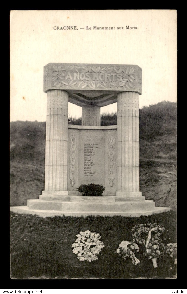 02 - CRAONNE - MONUMENT AUX MORTS - Craonne