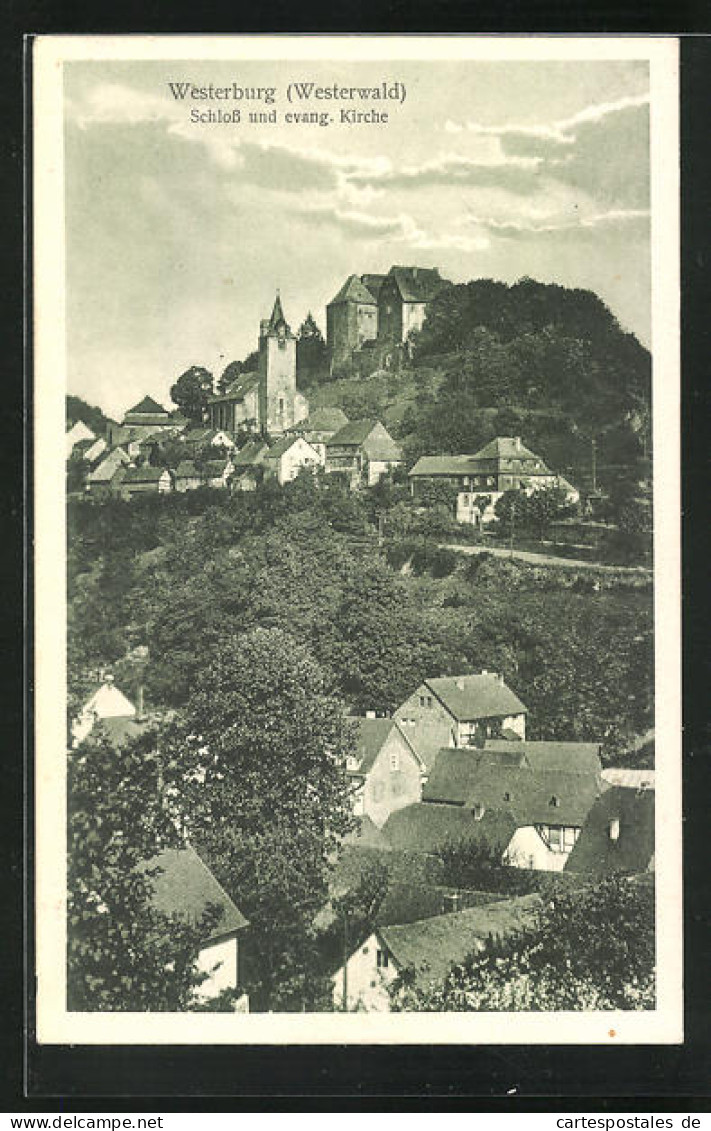 AK Westerburg, Schloss Und Evang. Kirche  - Westerburg