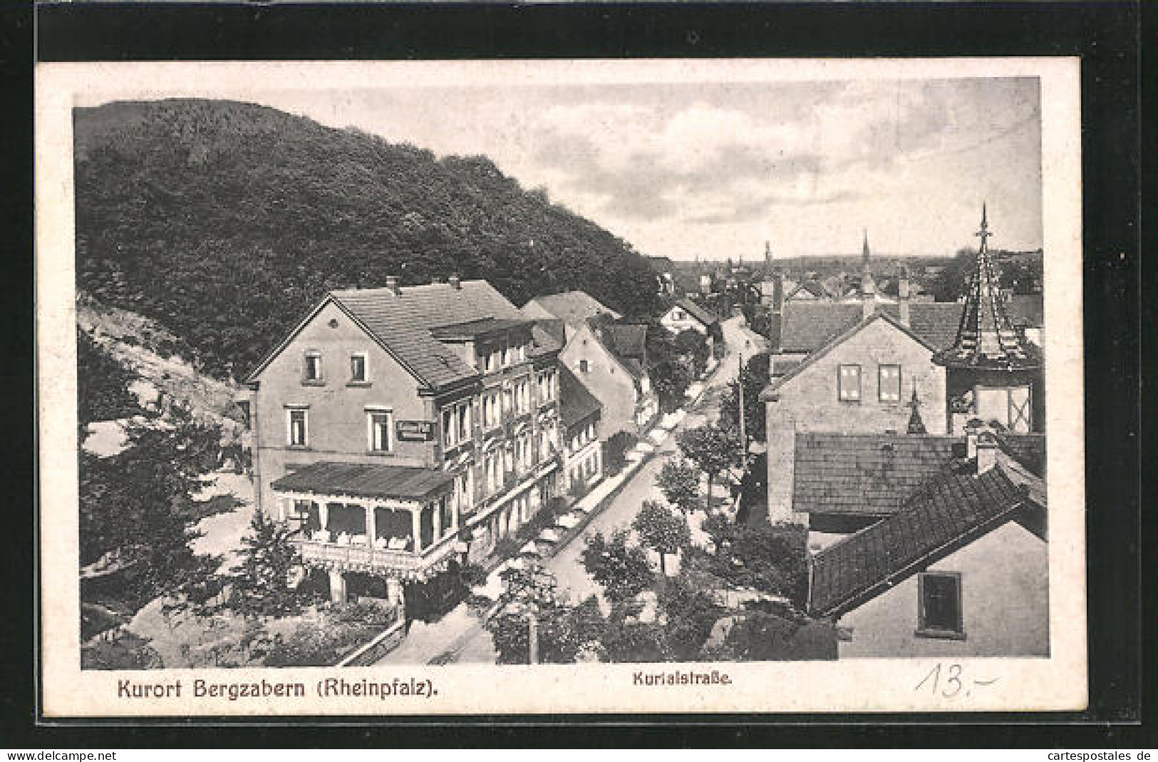 AK Bergzabern / Rheinpfalz, Kurtalstrasse Aus Der Vogelschau  - Bad Bergzabern