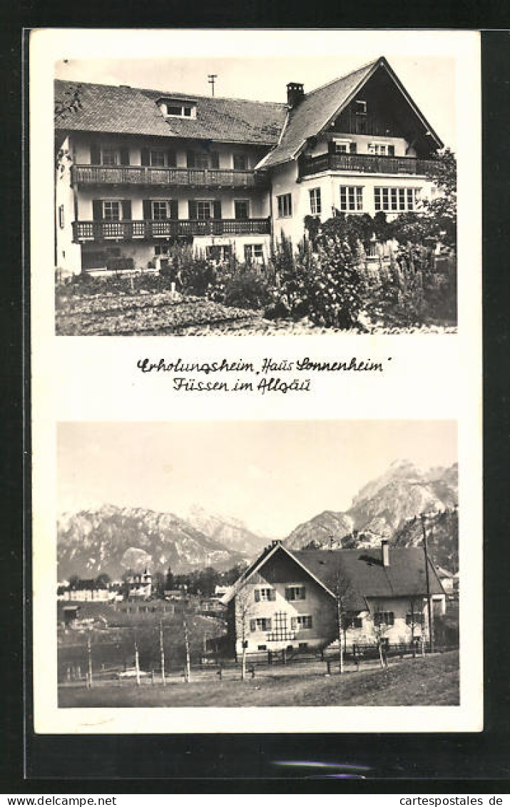 AK Füssen I. Allgäu, Hotel Haus Sonnenschein  - Fuessen