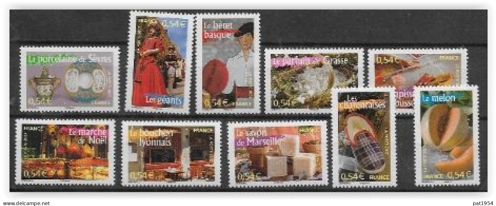 France 2007 N° 4094/4103 Neufs Régions Sous Faciale - Unused Stamps