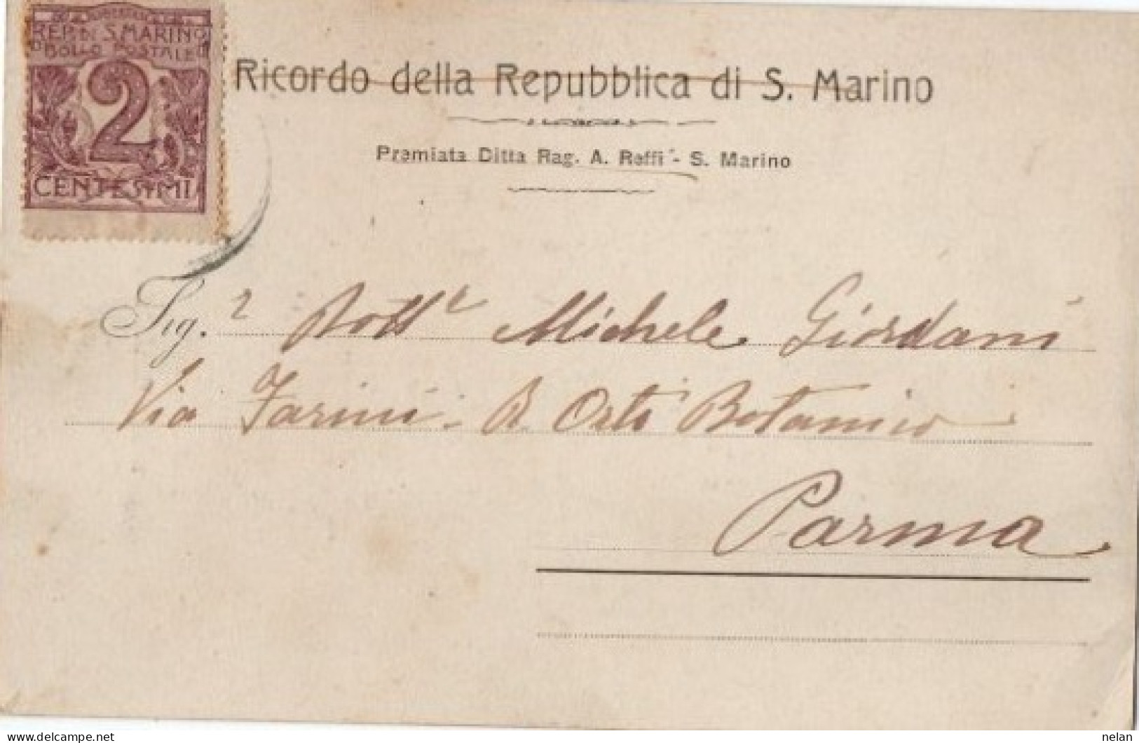 REPUBBLICA DI S. MARINO - ROCCA E CASTELLO DAL LATO NORD - F.P. - Saint-Marin