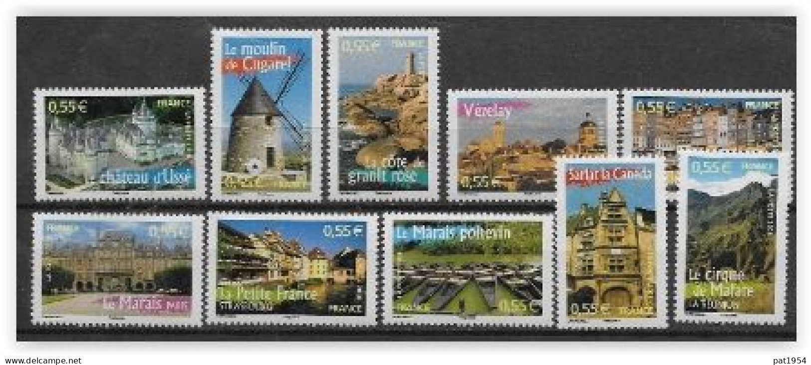 France 2008 N° 4161/4170 Neufs Régions Sous Faciale - Unused Stamps