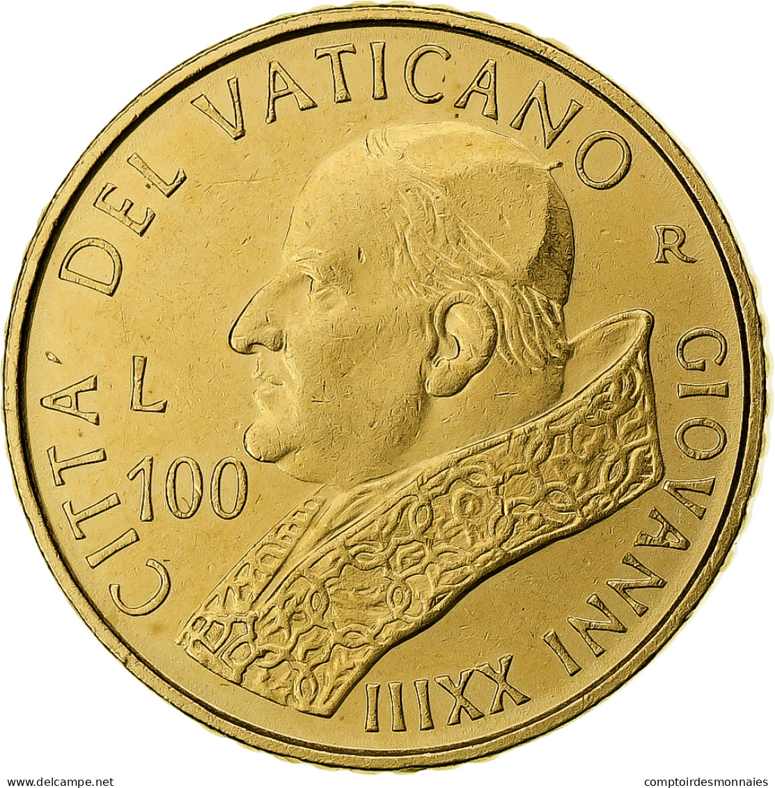 Vatican, John Paul II, 100 Lire, 2001, Rome, Cupro-nickel, SPL, KM:334 - Vaticaanstad