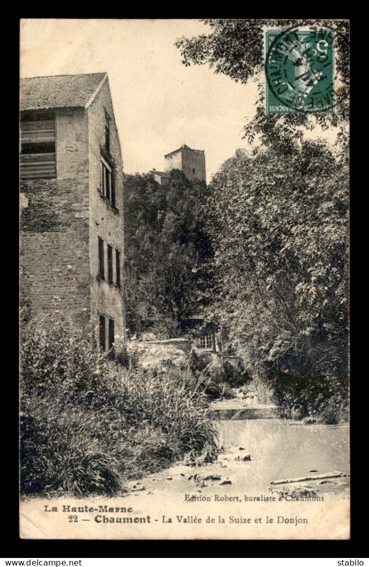 52 - CHAUMONT - LA VALLEE DE LA SUIZE ET LE DONJON - Chaumont