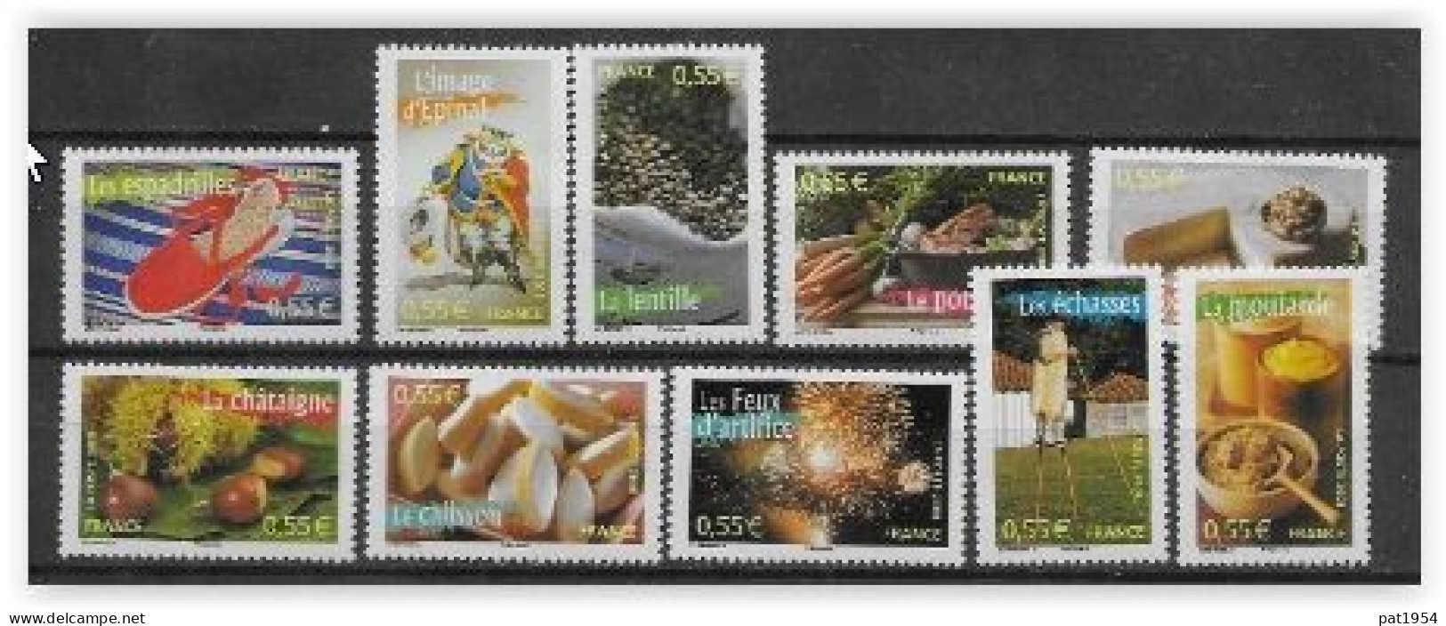France 2008 N° 4260/4269 Neufs Régions Sous Faciale - Unused Stamps