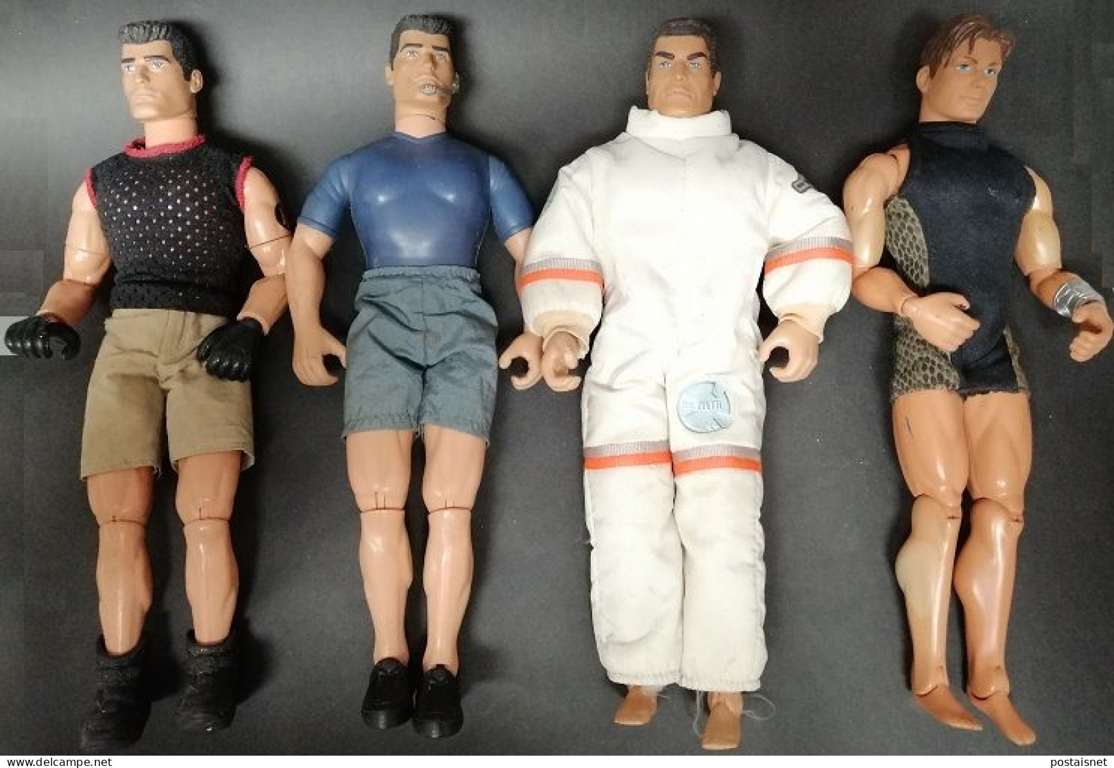 Lot 4 Dolls Action Man HASBRO International 1996 2001 1996 1998 - Action Man