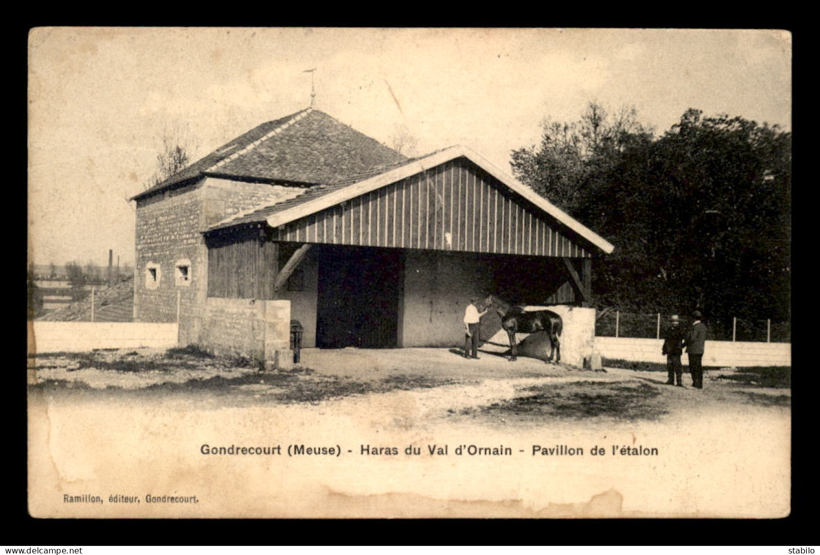 55 - GONDRECOURT - HARAS DU VAL D'ORNAIN - PAVILLON DE L'ETALON - EDITEUR RAMILLON - VOIR ETAT - Gondrecourt Le Chateau