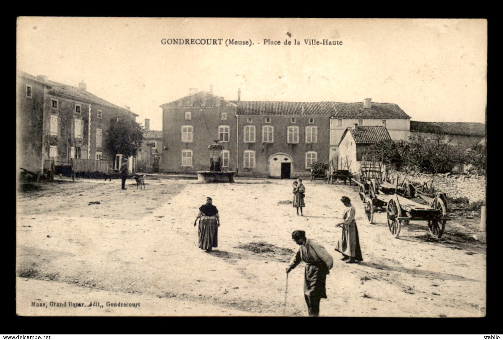 55 - GONDRECOURT - PLACE DE LA VILLE-HAUTE - EDITEUR MAAS - Gondrecourt Le Chateau