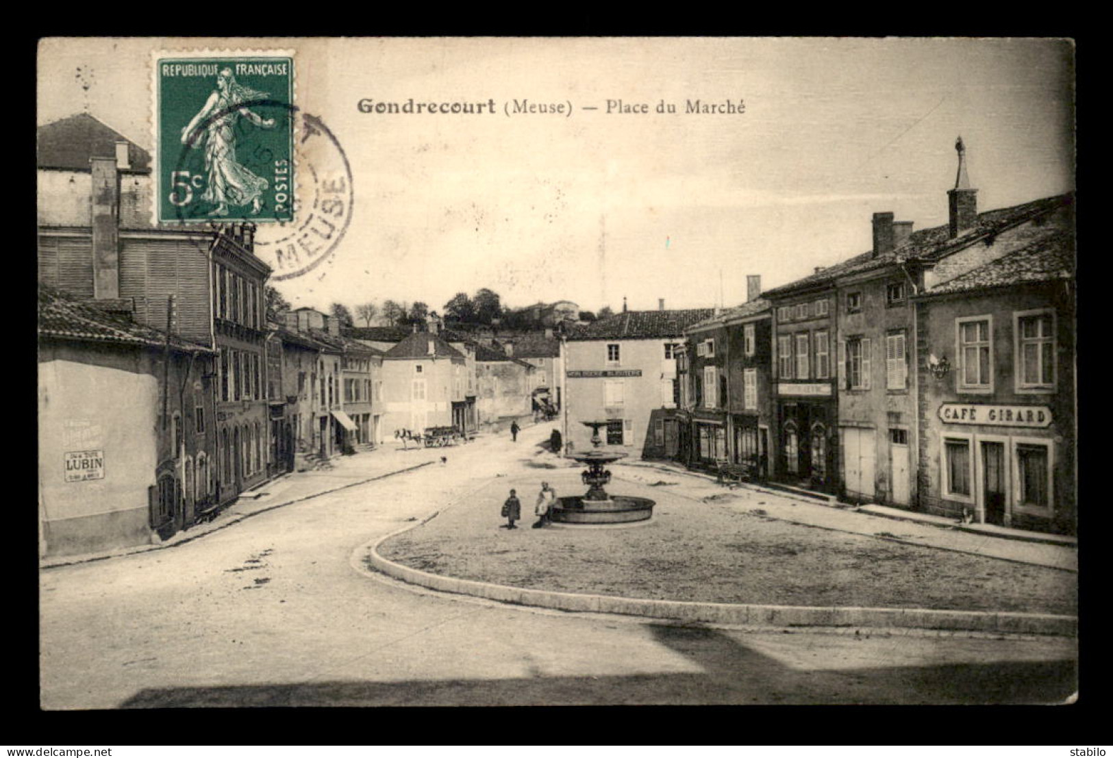 55 - GONDRECOURT - PLACE DU MARCHE - CAFE GIRARD - Gondrecourt Le Chateau