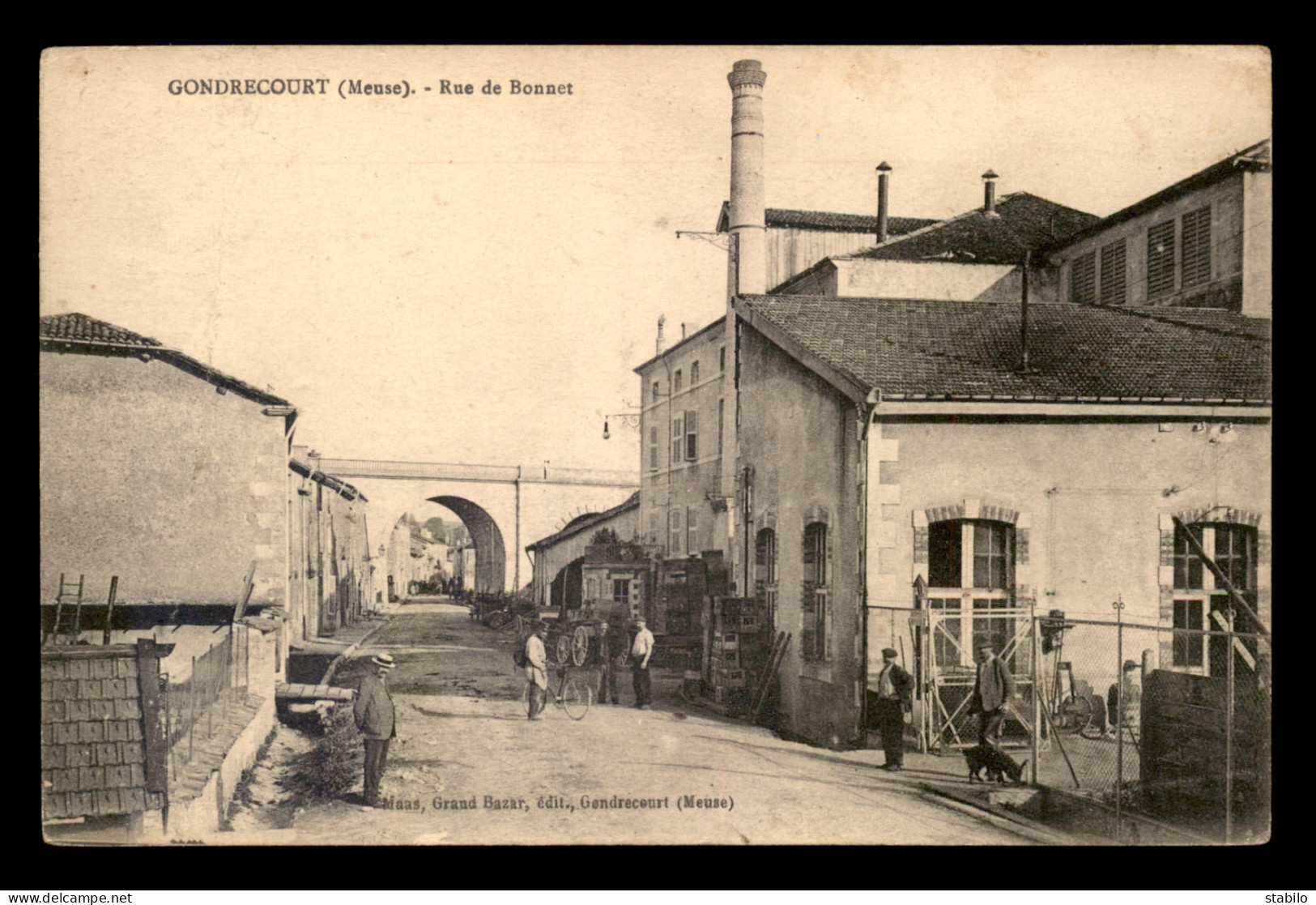 55 - GONDRECOURT - RUE DE BONNET - BRASSERIE - EDITEUR MAAS - Gondrecourt Le Chateau