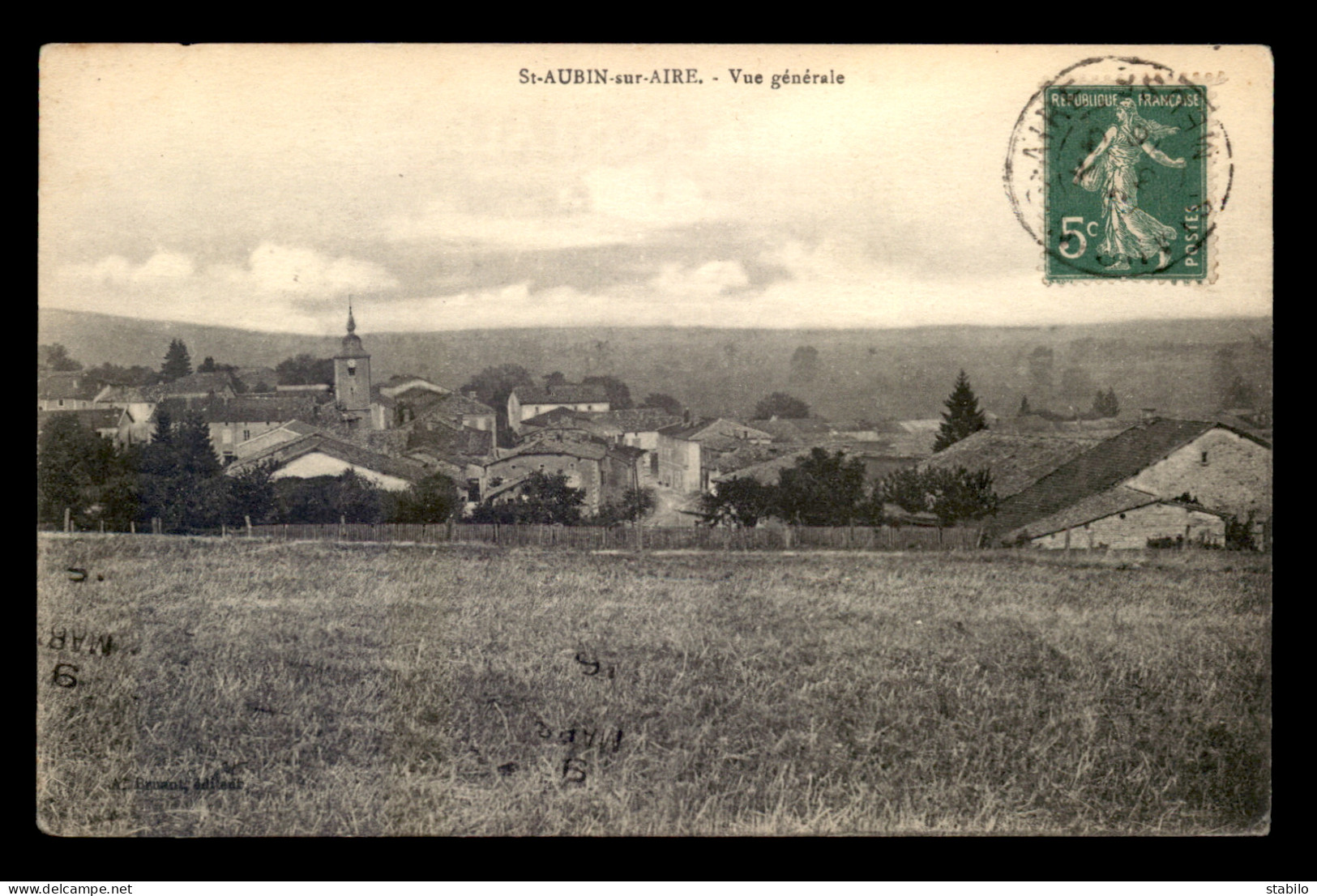 55 - ST-AUBIN-SUR-AIRE - VUE GENERALE - EDITEUR A. BRUANT - Sonstige & Ohne Zuordnung