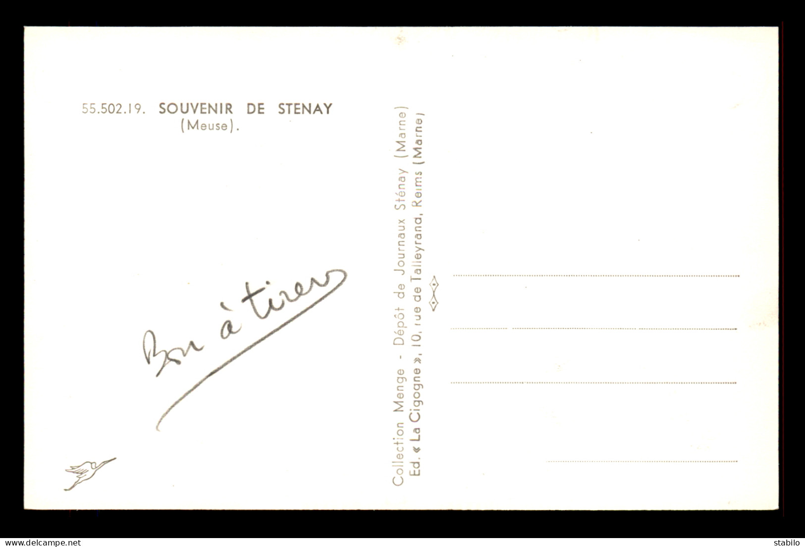 55 - STENAY - SOUVENIR MULTIVUES - BON A TIRER - Stenay