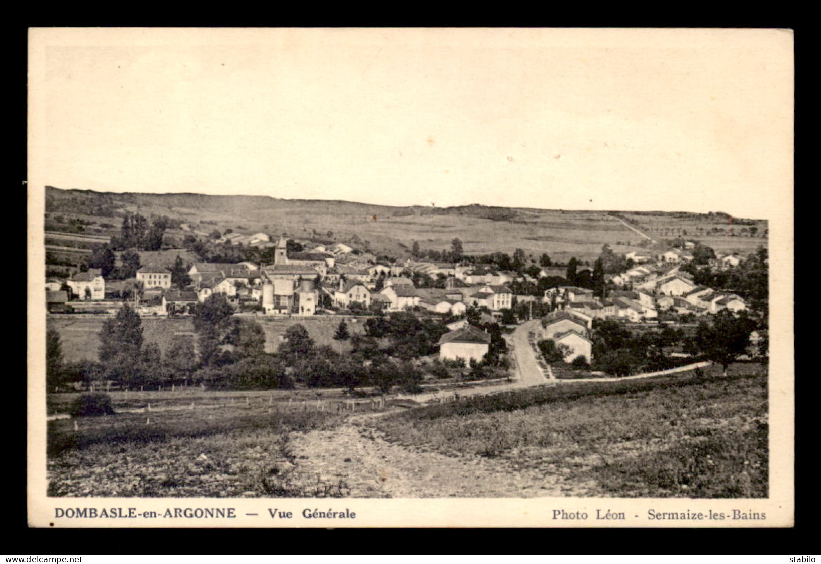 55 - DOMBASLE-EN-ARGONNE - VUE GENERALE - EDITEUR LEON - Other & Unclassified