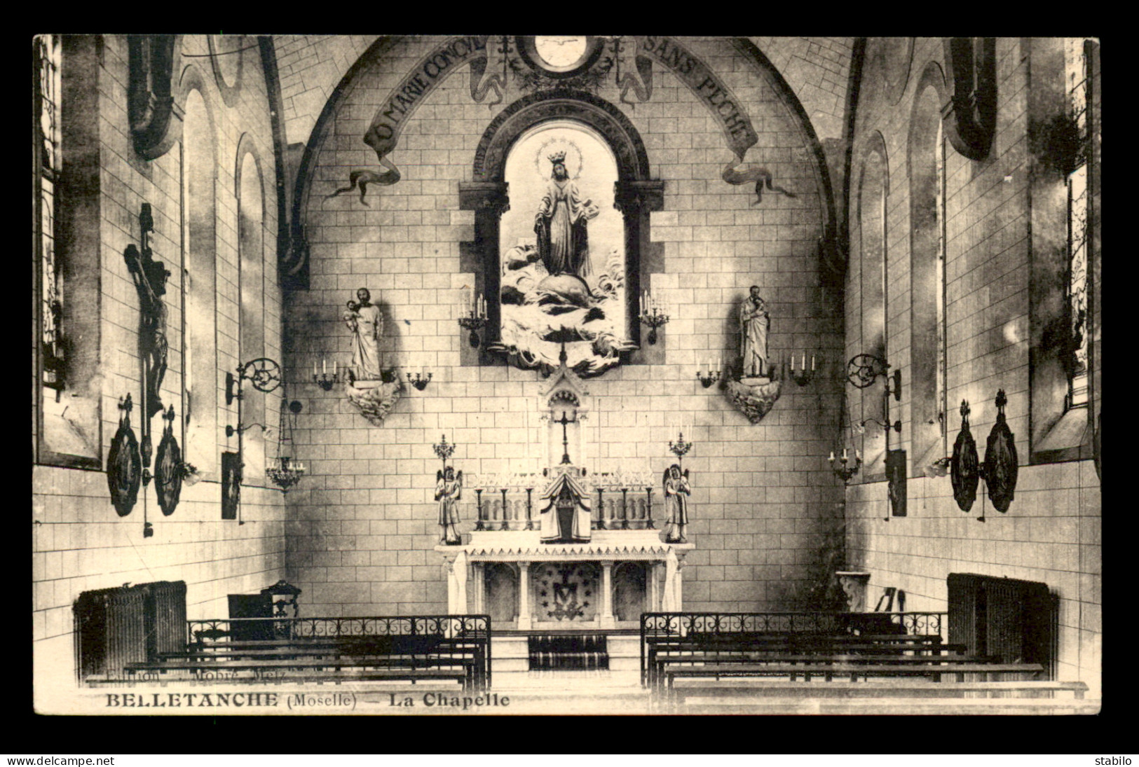 57 - METZ - BORNY - BELLERANCHE - INTERIEUR DE LA CHAPELLE - Metz