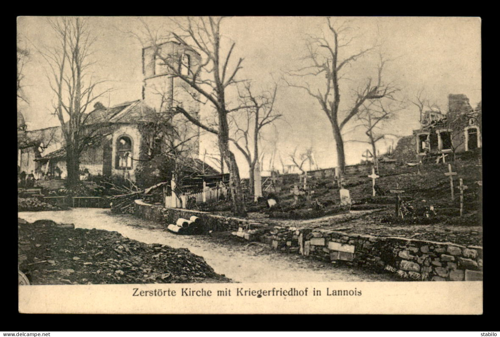 59 - LANNOIS - FELDPOSTKARTE - GUERRE 14/18 - Andere & Zonder Classificatie