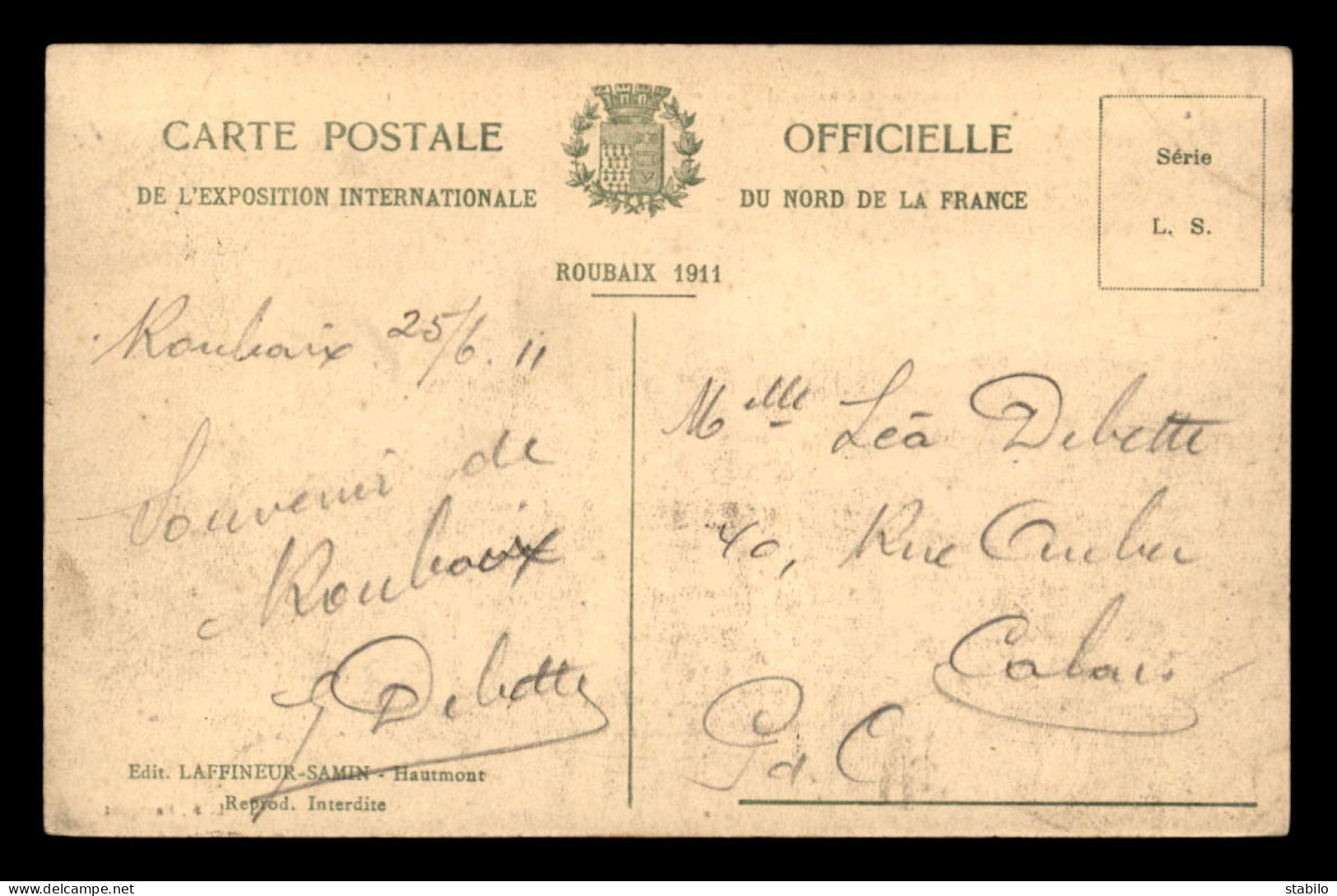 59 - ROUBAIX - EXPOSITION INTERNATIONALE 1911 - LA PORTE MONUMENTALE - Roubaix