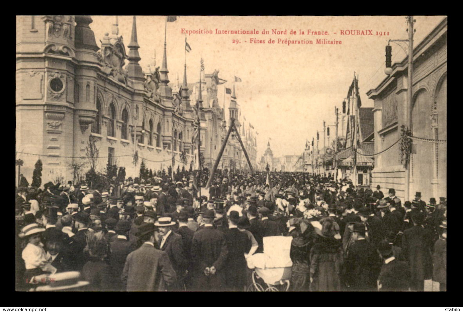 59 - ROUBAIX - EXPOSITION INTERNATIONALE 1911 - FETES DE PREPARATION MILITAIRE - Roubaix