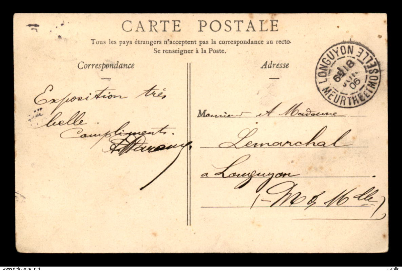 59 - TOURCOING - EXPOSITION INTERNATIONALE 1906 - VUE D'ENSEMBLE DES PAVILLONS - Tourcoing