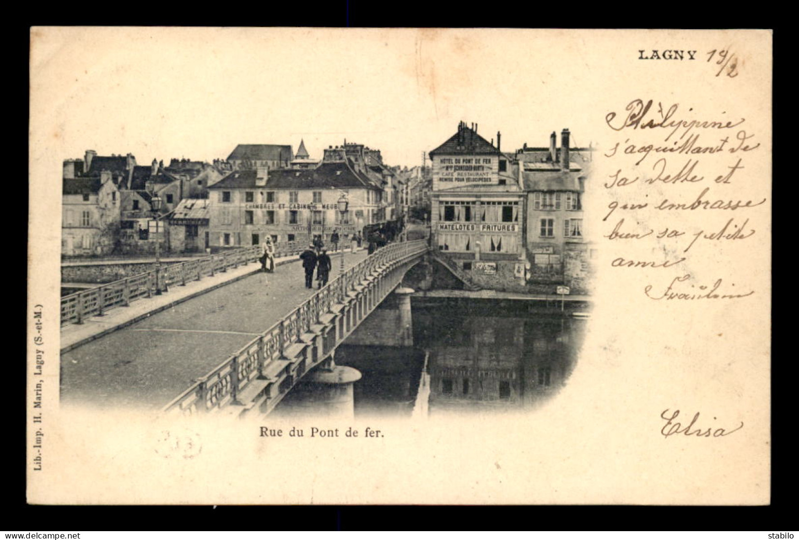 77 - LAGNY - RUE DU PONT DE FER - Lagny Sur Marne