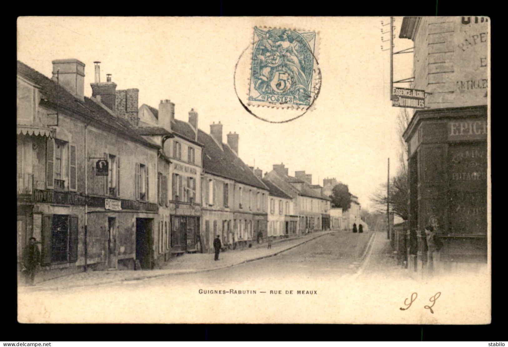 77 - GUIGNES-RABUTIN - RUE DE MEAUX - Other & Unclassified