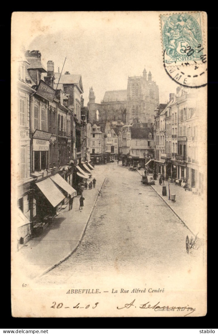 80 - ABBEVILLE - RUE ALFRED CENDRE - Abbeville