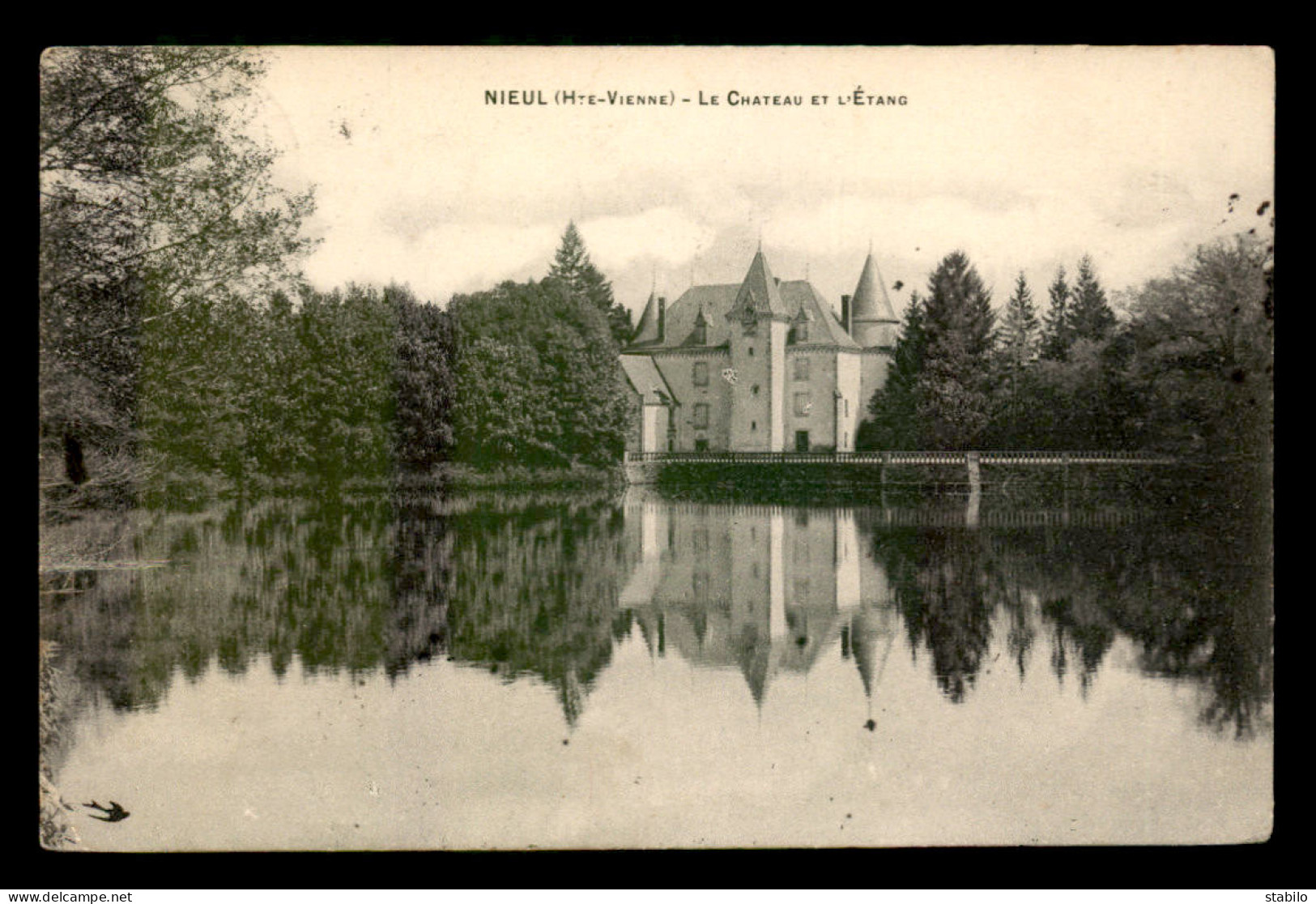 87 - NIEUL - LE CHATEAU ET L'ETANG - Nieul