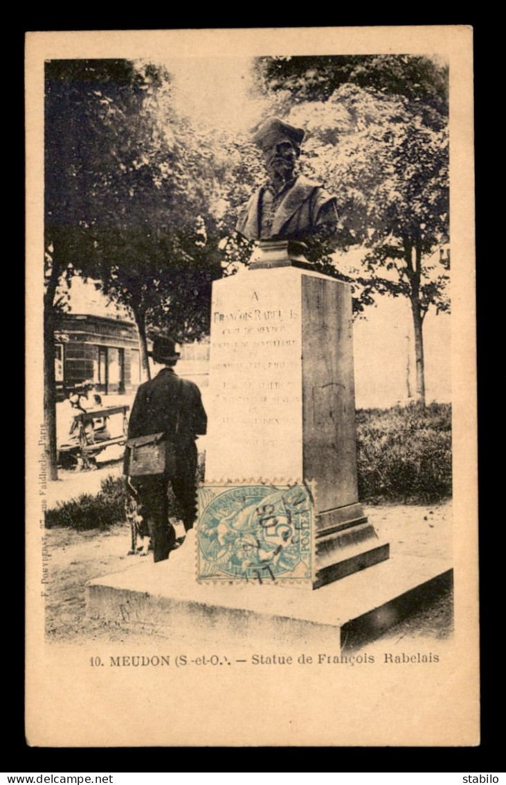 92 - MEUDON - STATUE DE FRANCOIS RABELAIS - Meudon