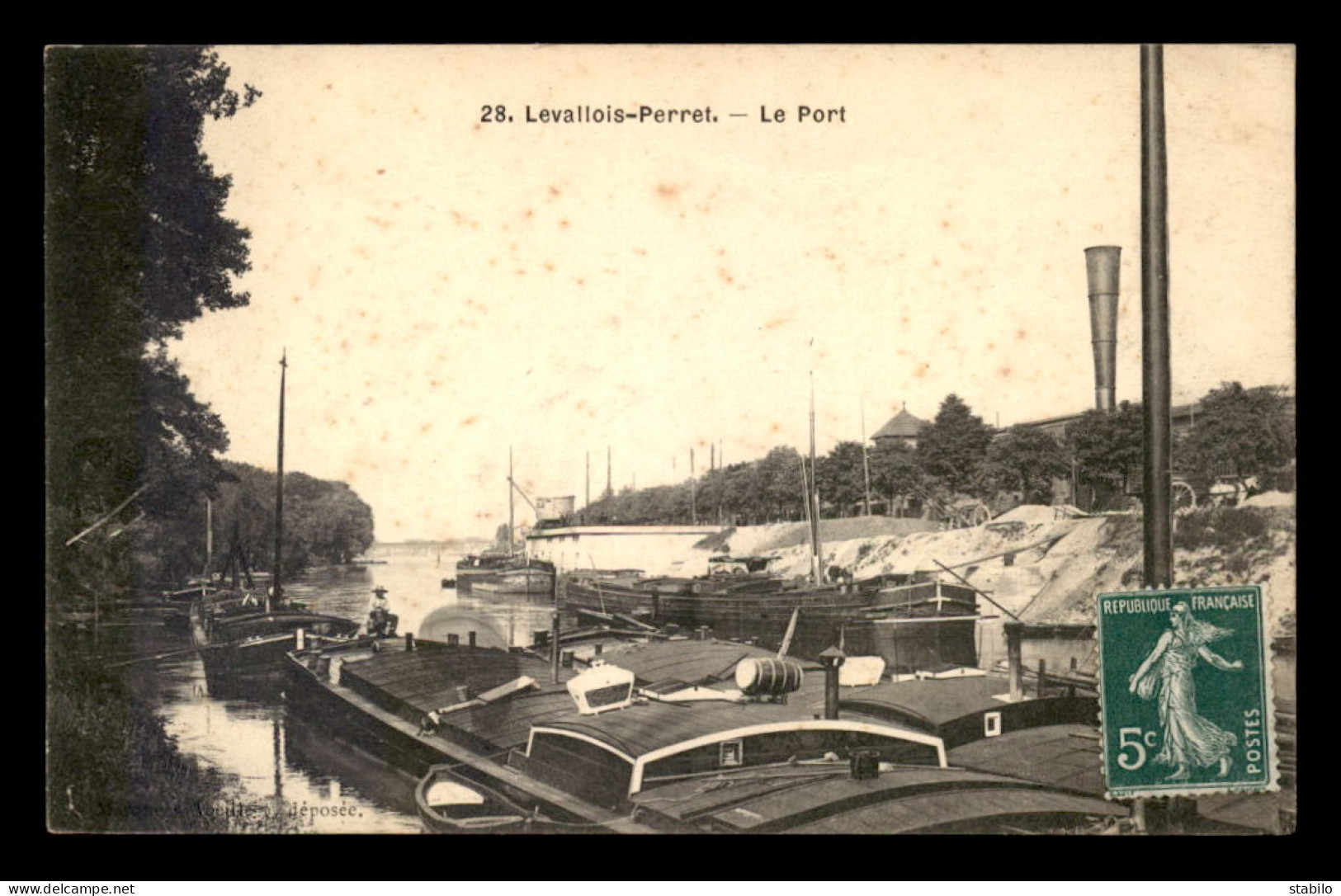 92 - LEVALLOIS-PERRET - LE PORT - PENICHES - Levallois Perret