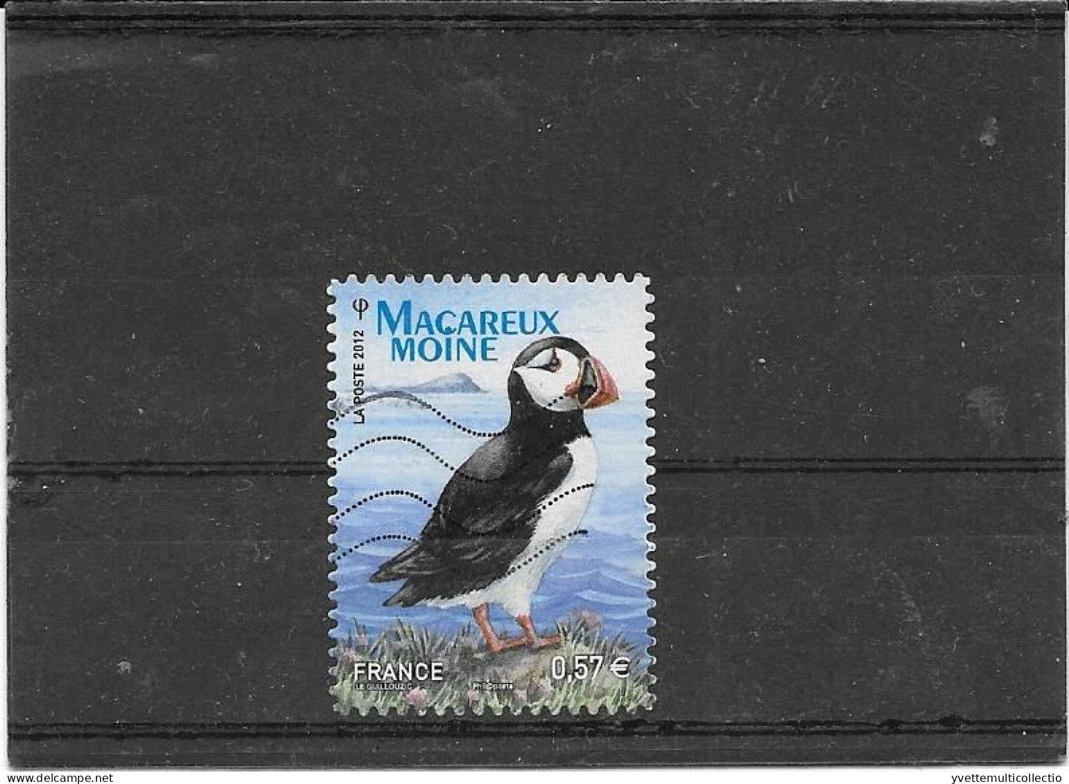 FRANCE 2012  CENTENAIRE DE LA LIGUE POUR LA PROTECTION DES OISEAUX  MACAREUX MOINE TIMBRE AUDHESIF OBLITERE  Y&T: N° 712 - Used Stamps