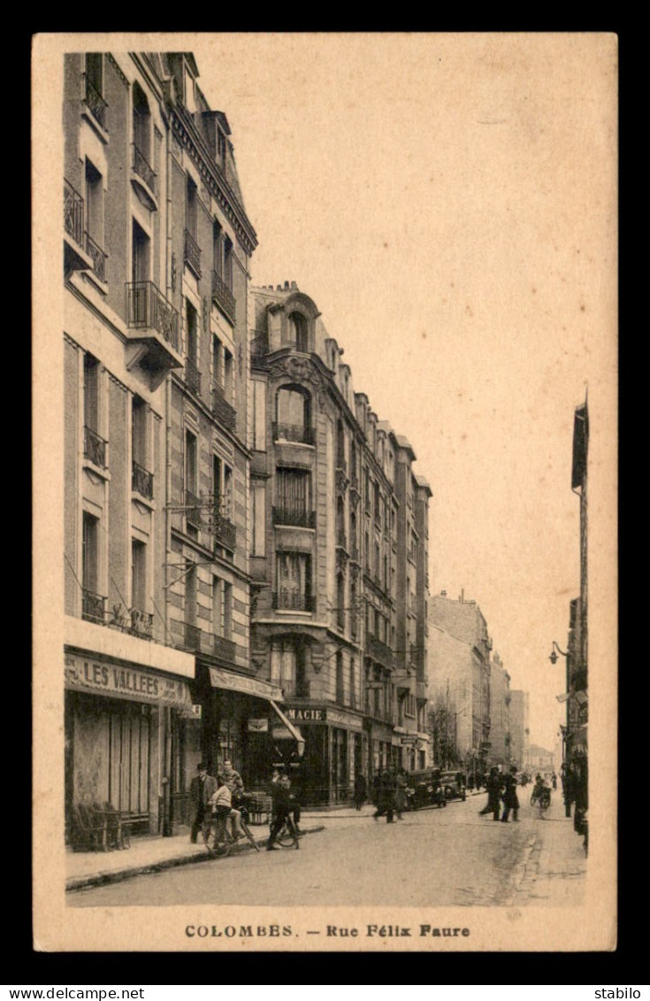 92 - COLOMBES - RUE FELIX FAURE - Colombes