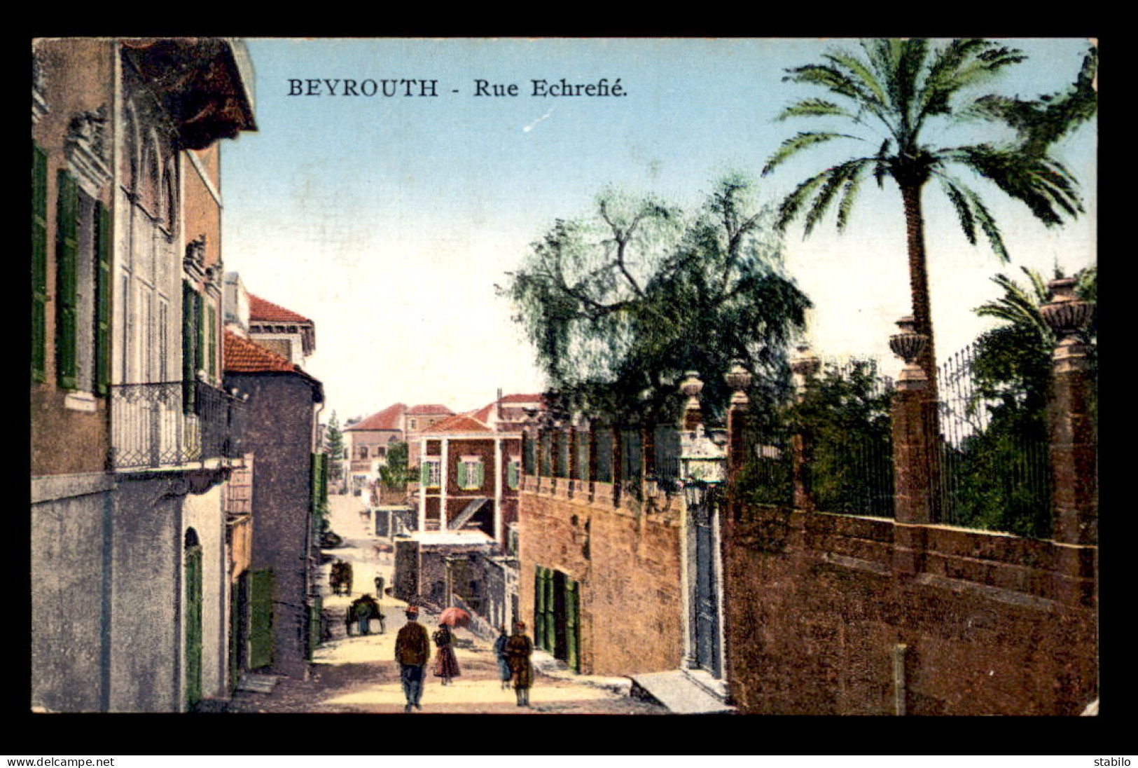 LIBAN - BEYROUTH - RUE ECHREFIE - CARTE COLORISEE - Lebanon