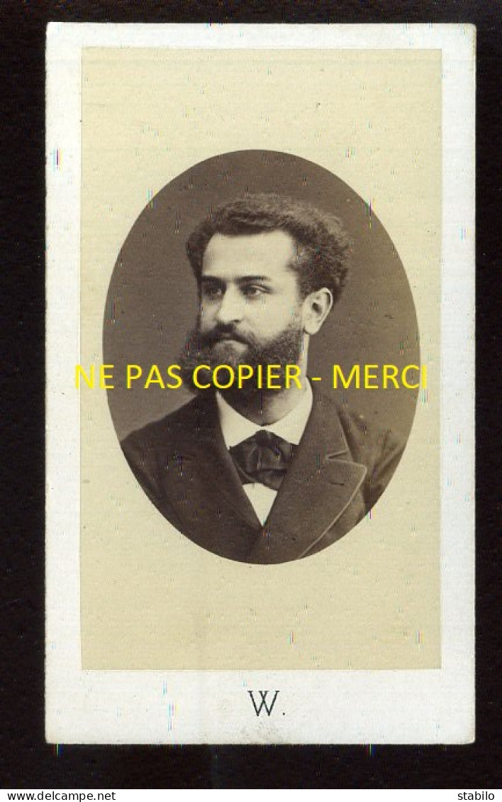 PERSONNAGE - PHOTOGRAPHIE WALERY, 14 BOULEVARD DU MUSEE MARSEILLE - FORMAT CDV - Anonyme Personen