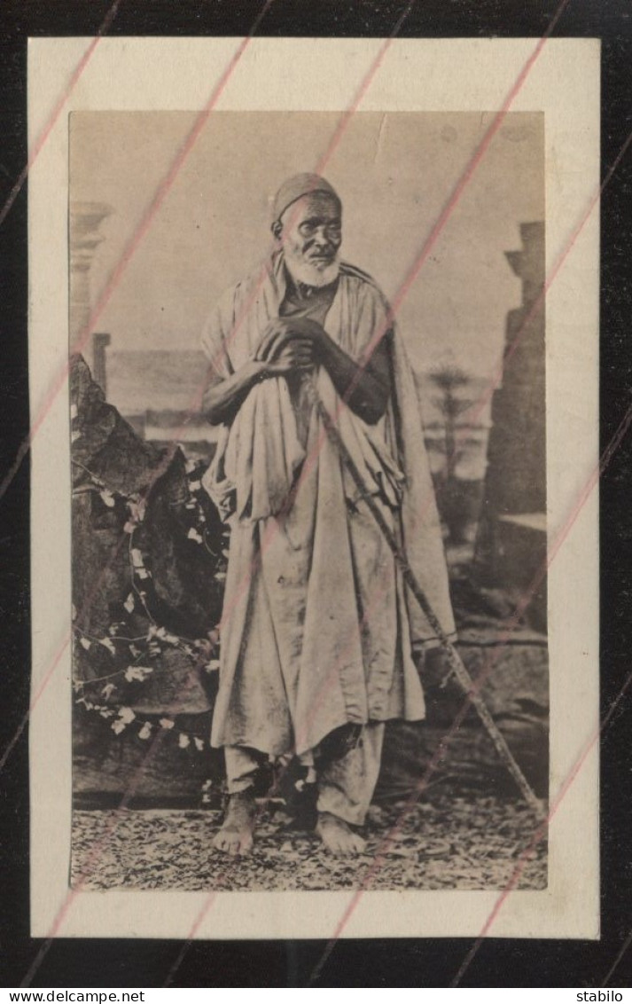 EGYPTE - PAYSAN - PHOTOGRAPHIE 19EME PROVENANT D'UN ALBUM DE VOYAGE D'UN MARIN FRANCAIS - Alte (vor 1900)