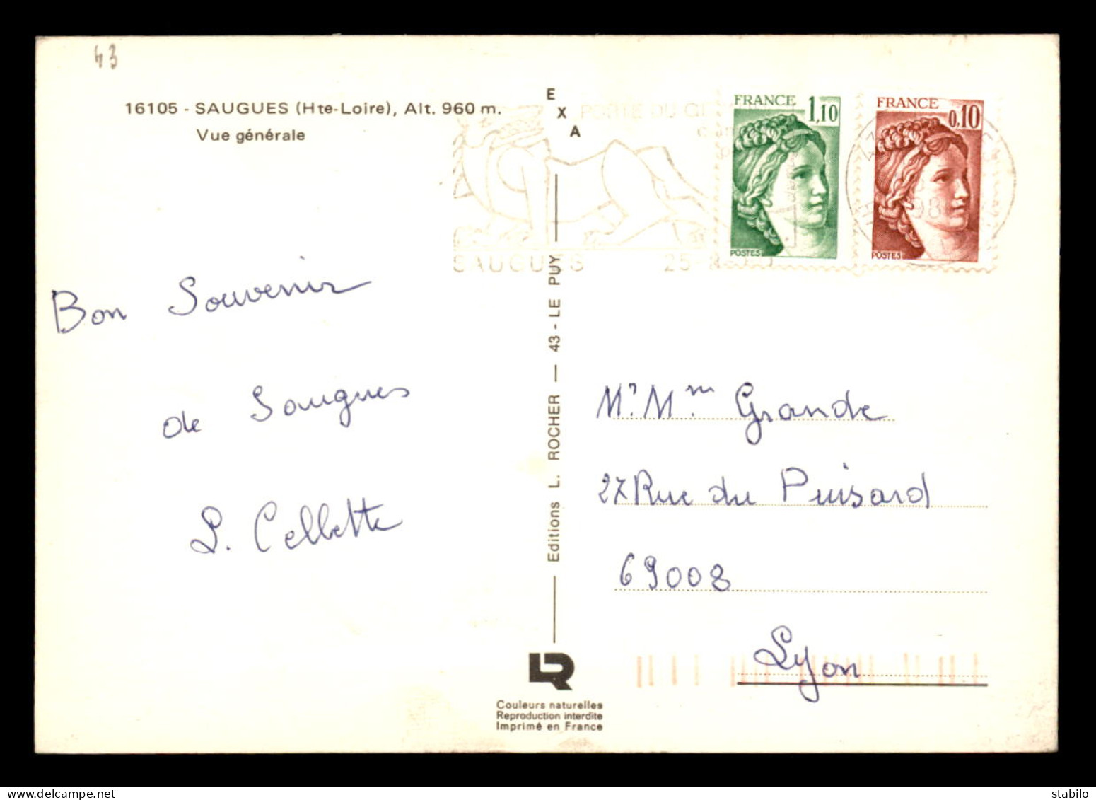 43 - SAUGUES - VUE GENERALE - Saugues