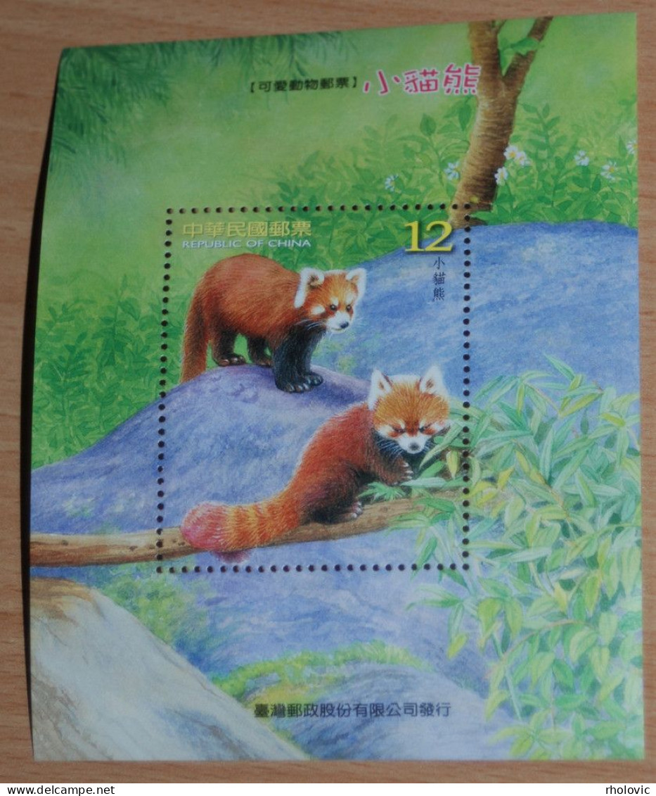TAIWAN 2007, Red Panda, Animals, Fauna, Mi #B135, Souvenir Sheet, MNH** - Andere & Zonder Classificatie