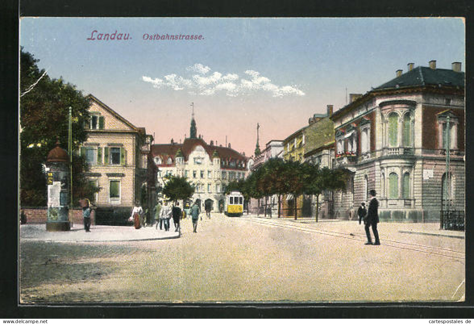 AK Landau, Partie An Der Ostbahnstrasse  - Landau