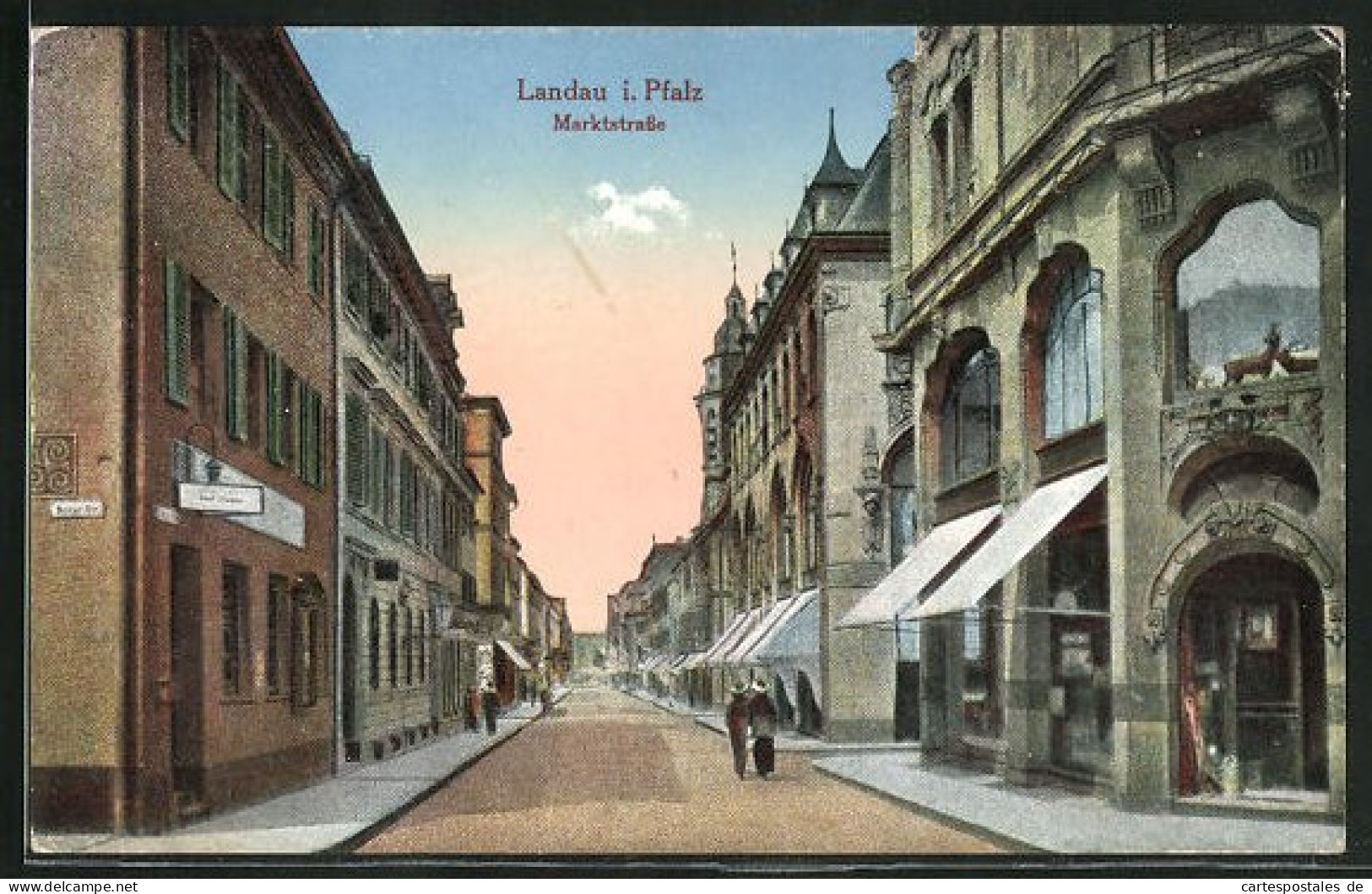 AK Landau, Strasseneck An Der Marktstrasse  - Landau