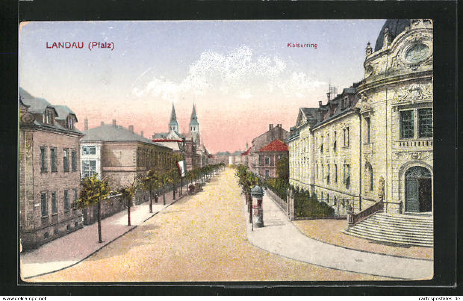 AK Landau, Kaiserring Strasse  - Landau