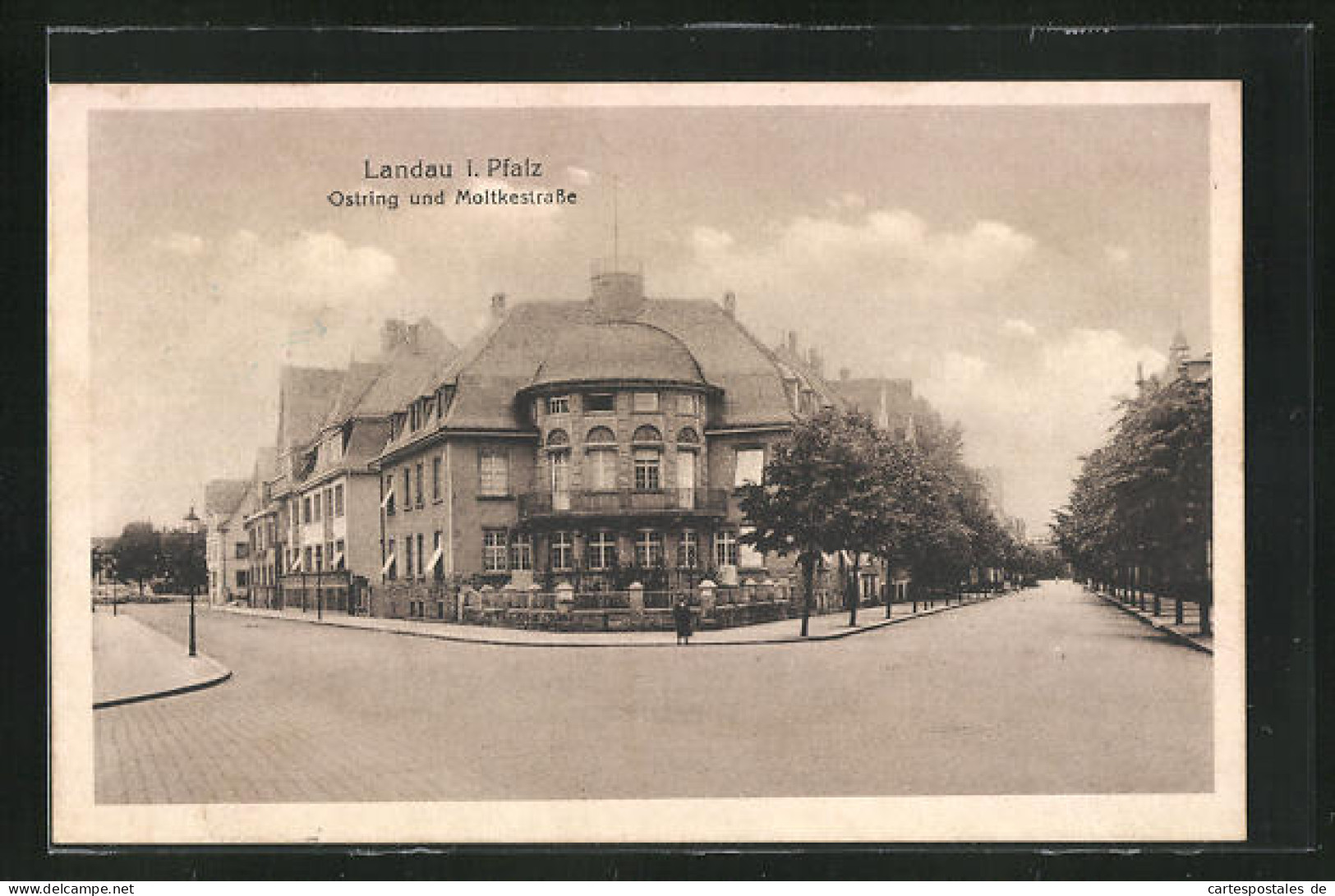 AK Landau / Pfalz, Ostring Und Moltkestrasse  - Landau