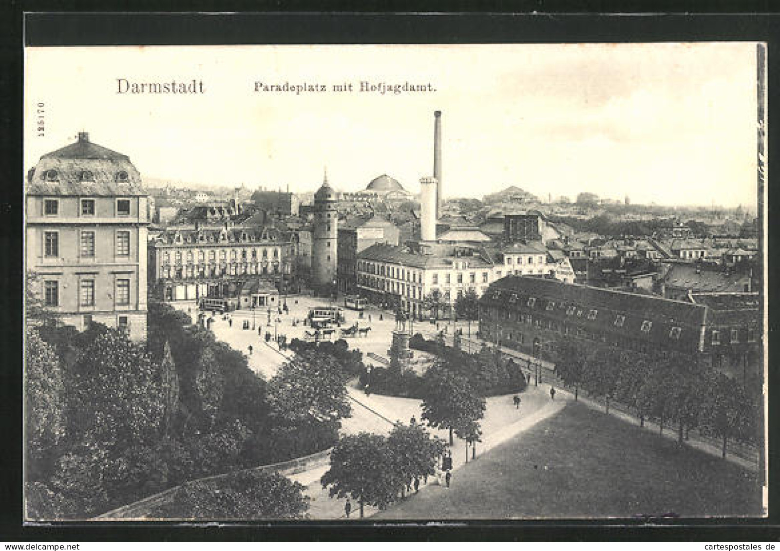 AK Darmstadt, Paradeplatz Mit Hofjagdamt  - Darmstadt