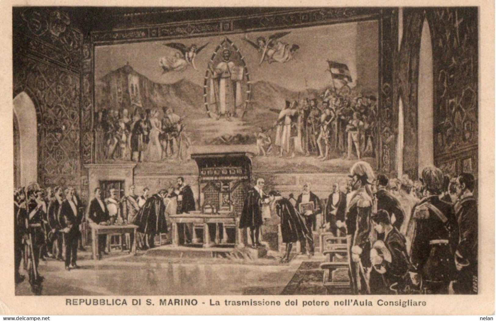 REPUBBLICA DI S. MARINO - LA TRASMISSIONE DEL POTERE NELL AULA CONSIGLIARE - F.P. - San Marino