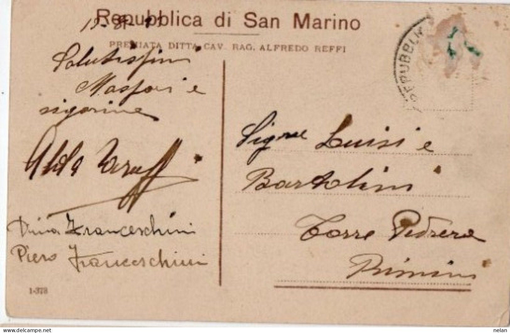 REPUBBLICA DI S. MARINO - LA TRASMISSIONE DEL POTERE NELL AULA CONSIGLIARE - F.P. - Saint-Marin