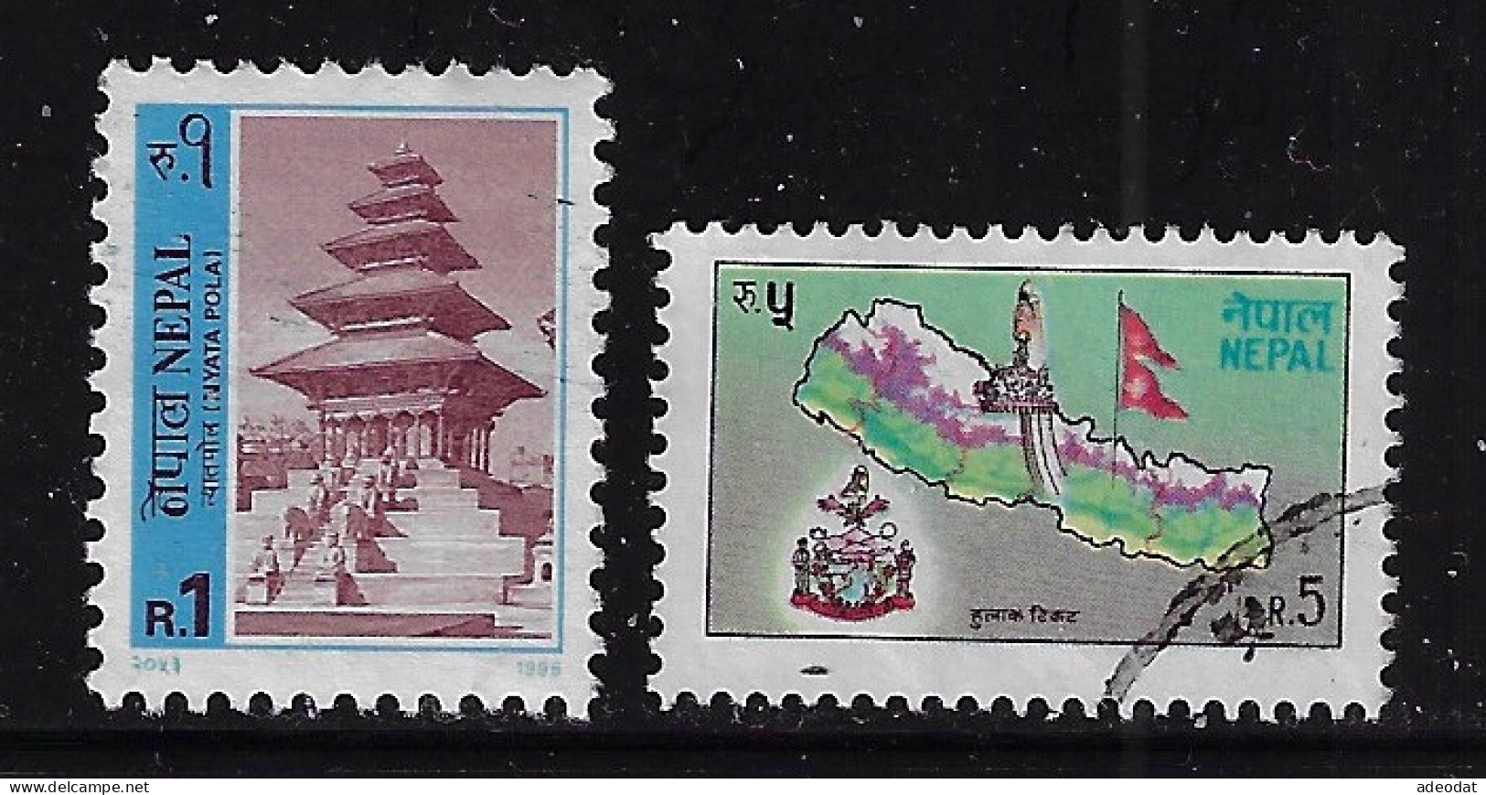 NEPAL  1994 SCOTT#539A MH + 540 USED - Nepal